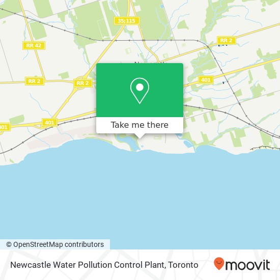 Newcastle Water Pollution Control Plant map