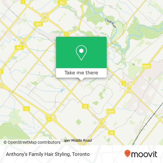 Anthony's Family Hair Styling map