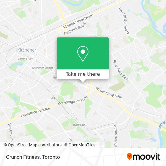 Crunch Fitness map