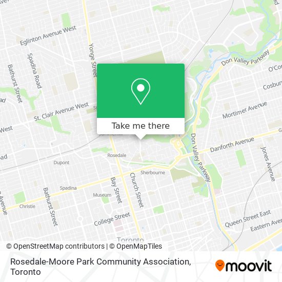 Rosedale-Moore Park Community Association map