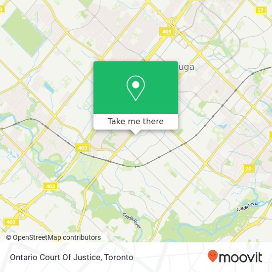 Ontario Court Of Justice map