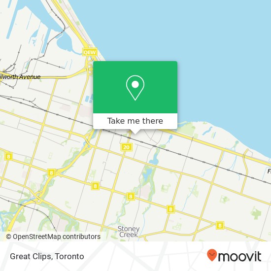 Great Clips map