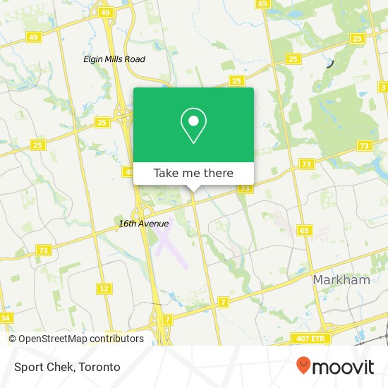 Sport Chek map