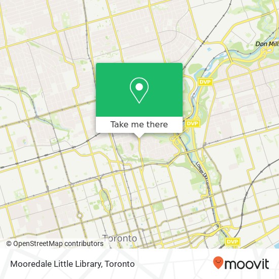 Mooredale Little Library map