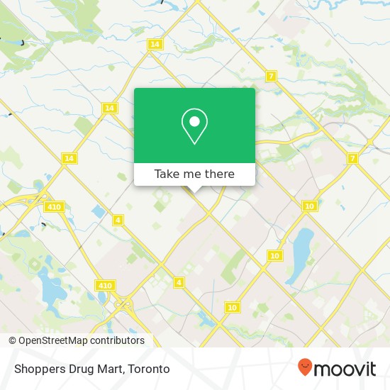 Shoppers Drug Mart map