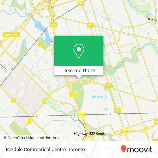 Rexdale Commerical Centre map