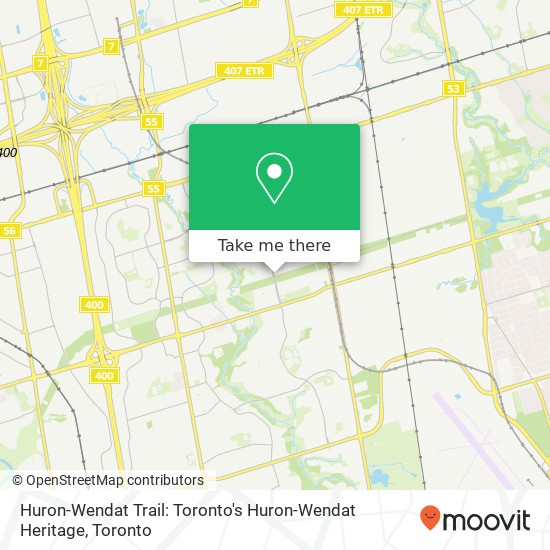 Huron-Wendat Trail: Toronto's Huron-Wendat Heritage map