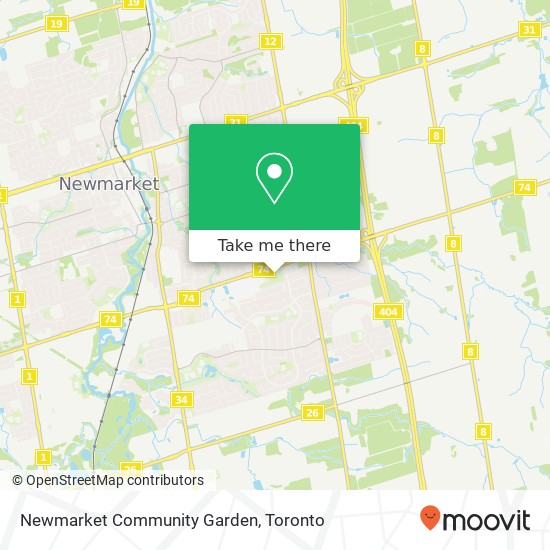 Newmarket Community Garden map