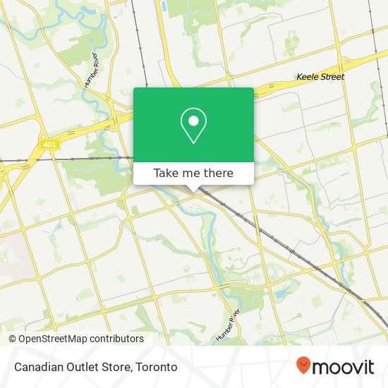 Canadian Outlet Store map