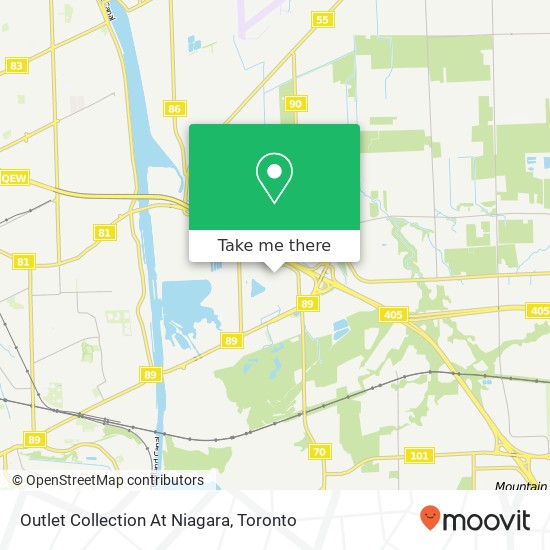 Outlet Collection At Niagara map