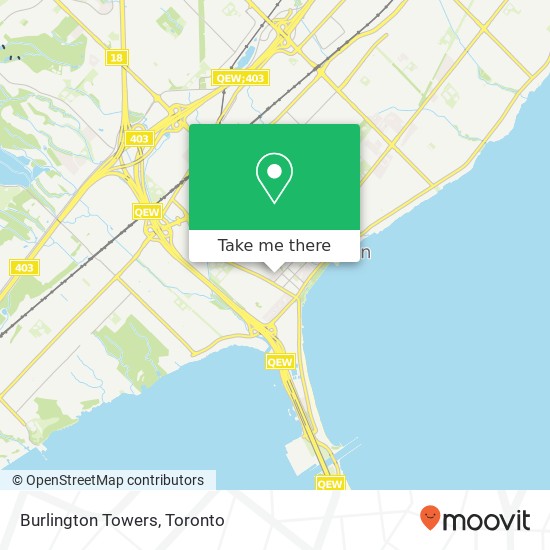 Burlington Towers map