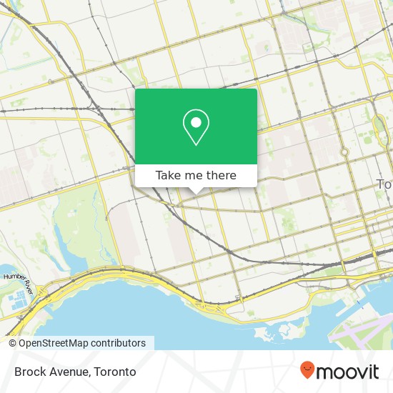 Brock Avenue map