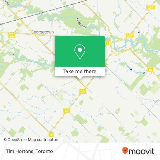 Tim Hortons map