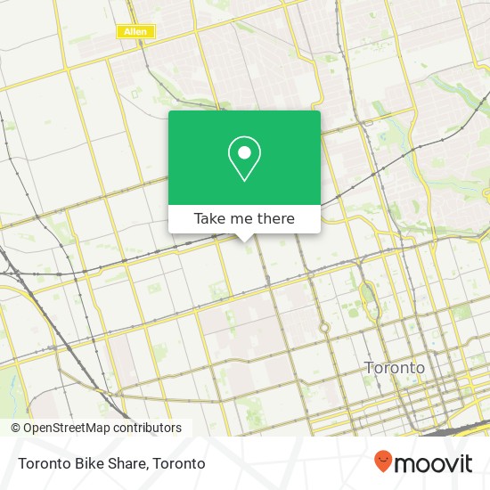 Toronto Bike Share map