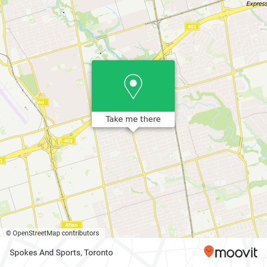 Spokes And Sports map