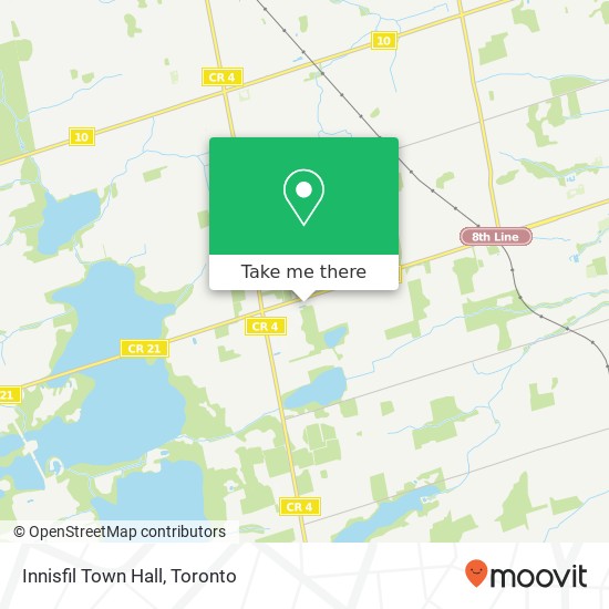 Innisfil Town Hall map