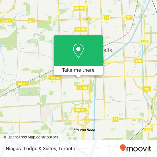 Niagara Lodge & Suites map