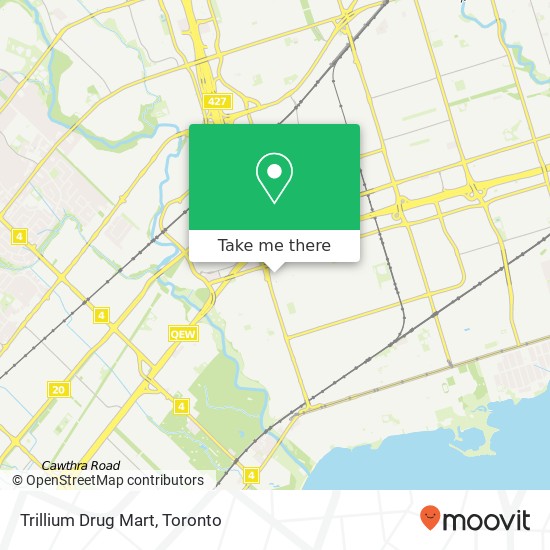 Trillium Drug Mart map