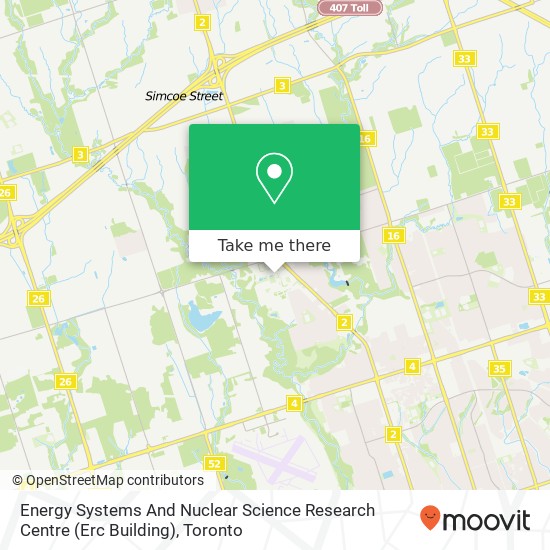 Energy Systems And Nuclear Science Research Centre (Erc Building) map