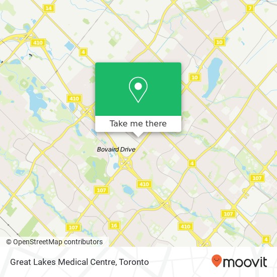 Great Lakes Medical Centre map