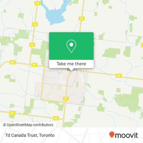 Td Canada Trust map