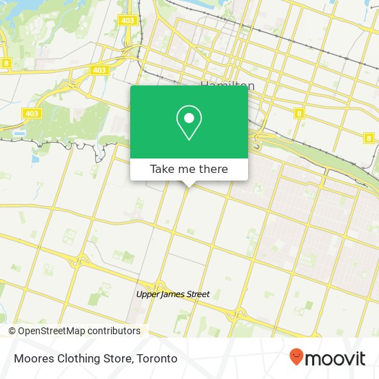 Moores Clothing Store map