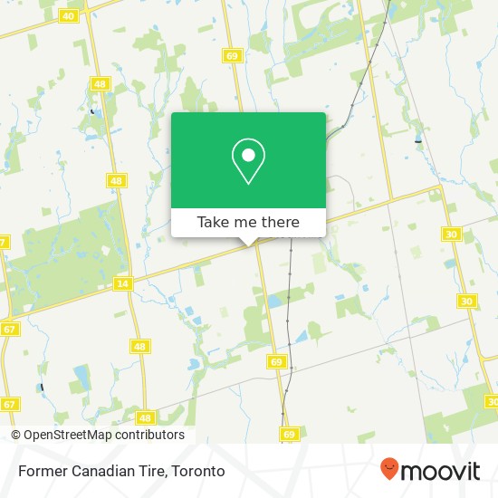 Former Canadian Tire map
