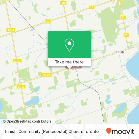 Innisfil Community (Pentecostal) Church map