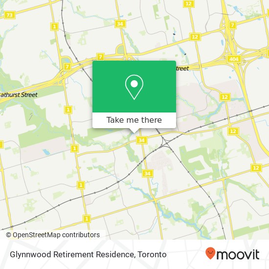 Glynnwood Retirement Residence map