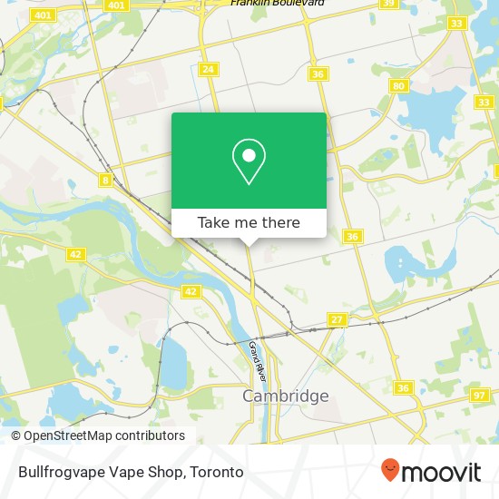 Bullfrogvape Vape Shop map