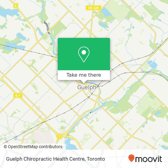 Guelph Chiropractic Health Centre map