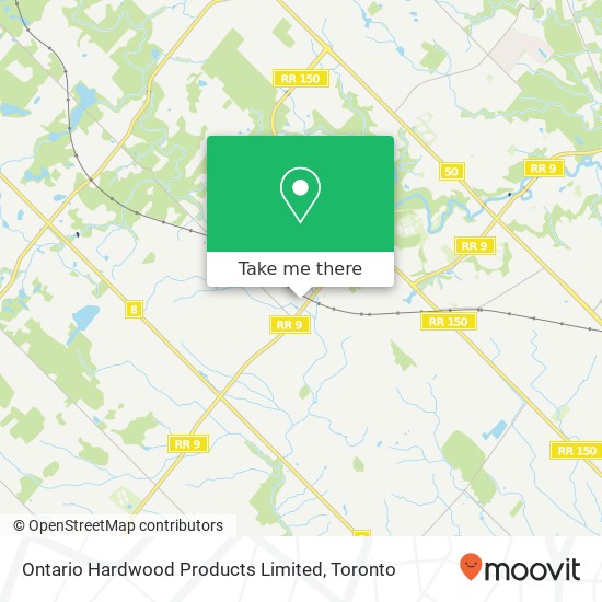 Ontario Hardwood Products Limited map