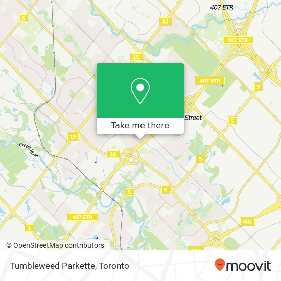 Tumbleweed Parkette map