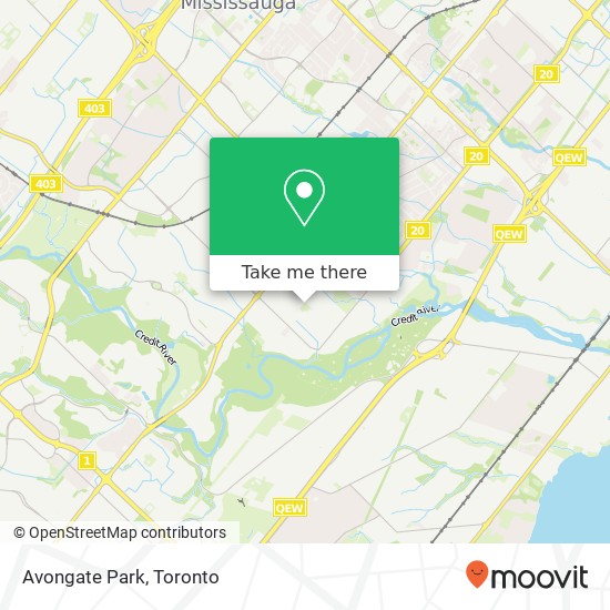 Avongate Park map