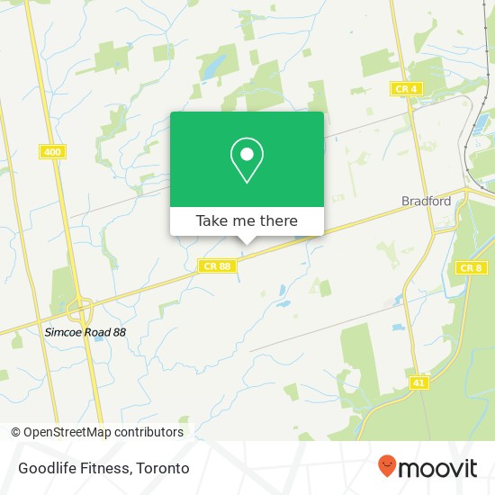 Goodlife Fitness map