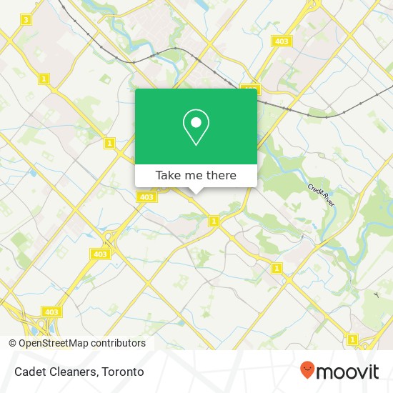 Cadet Cleaners map