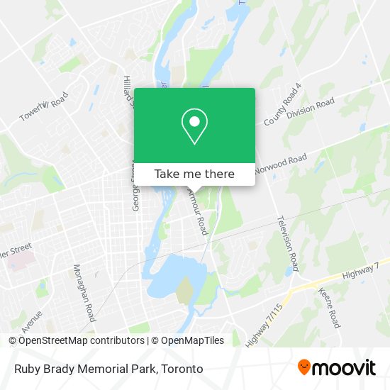 Ruby Brady Memorial Park map