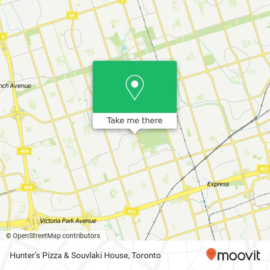 Hunter's Pizza & Souvlaki House map