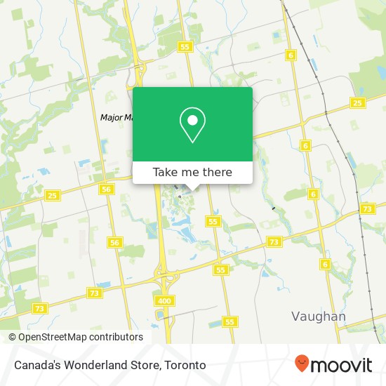 Canada's Wonderland Store map