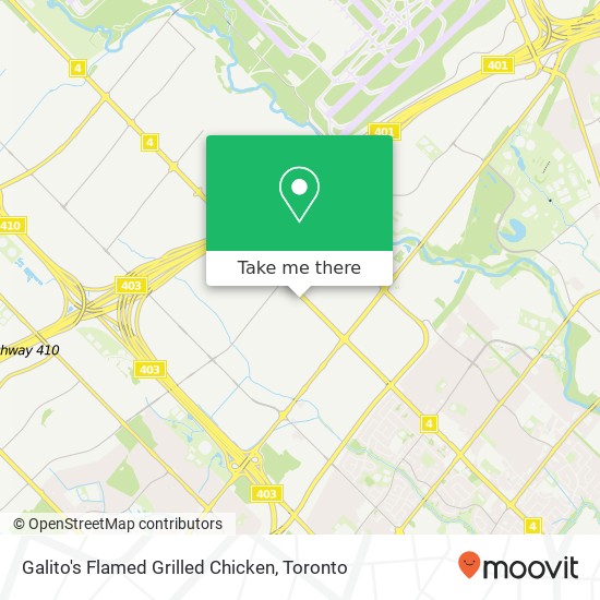 Galito's Flamed Grilled Chicken map