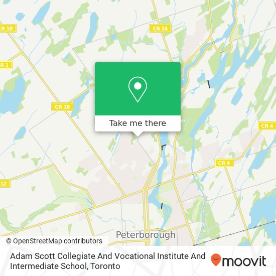 Adam Scott Collegiate And Vocational Institute And Intermediate School map