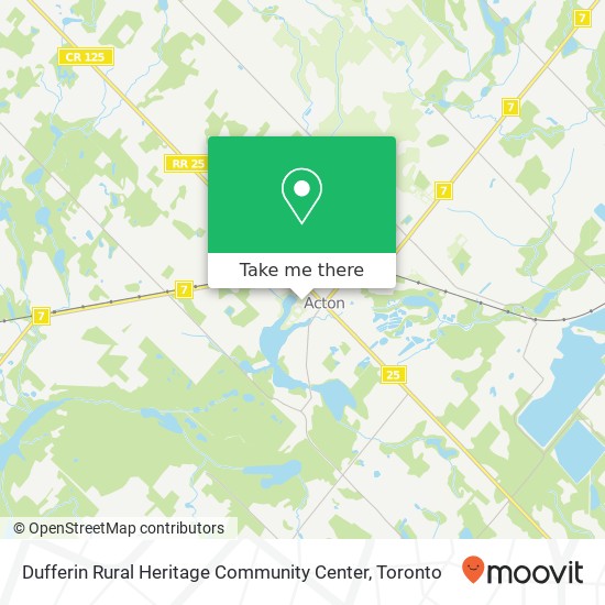 Dufferin Rural Heritage Community Center map