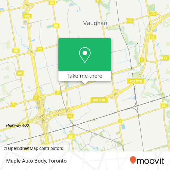 Maple Auto Body map