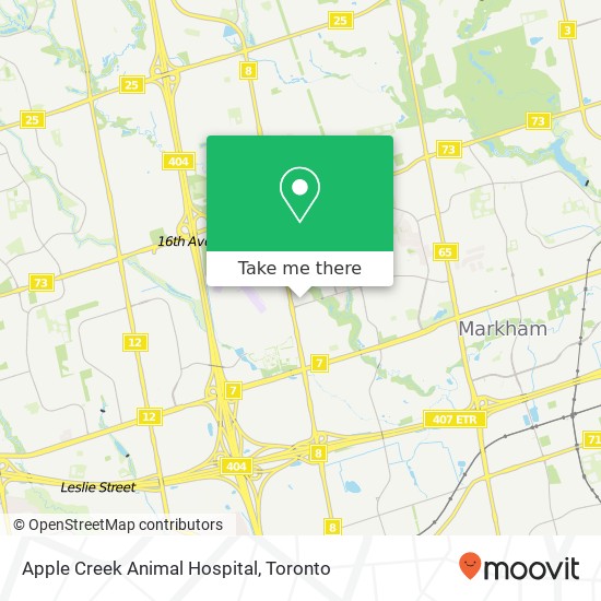 Apple Creek Animal Hospital map