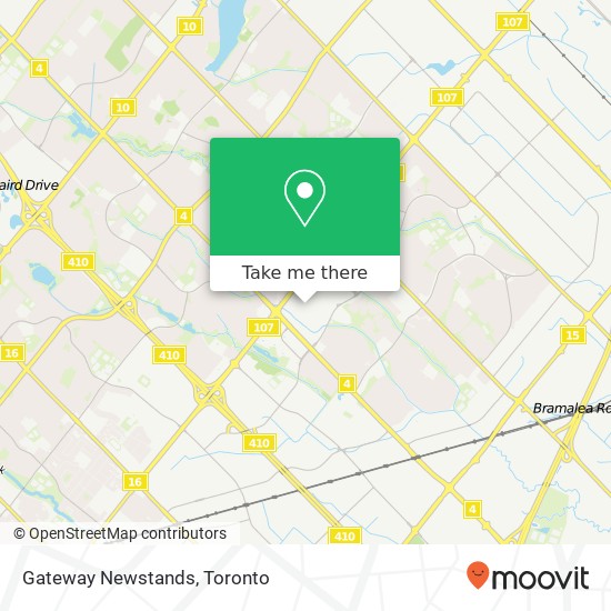 Gateway Newstands map