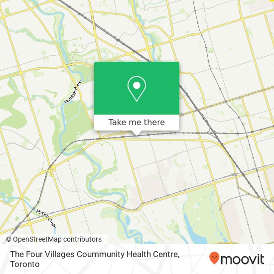 The Four Villages Coummunity Health Centre map