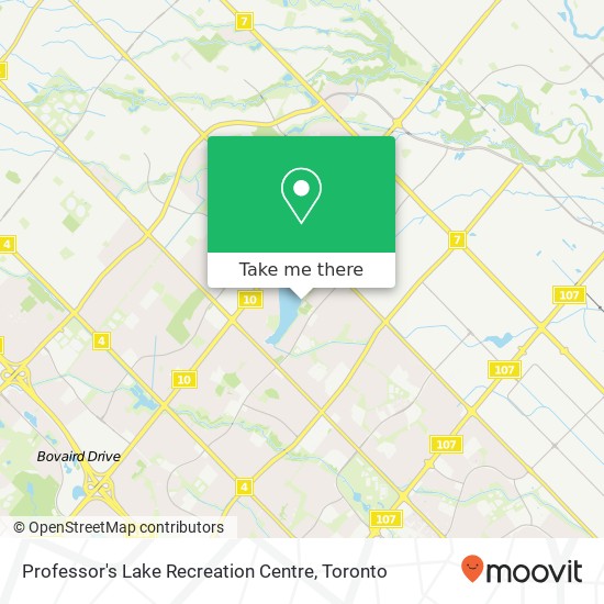 Professor's Lake Recreation Centre map