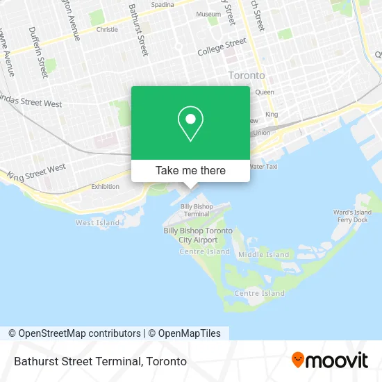 Bathurst Street Terminal map