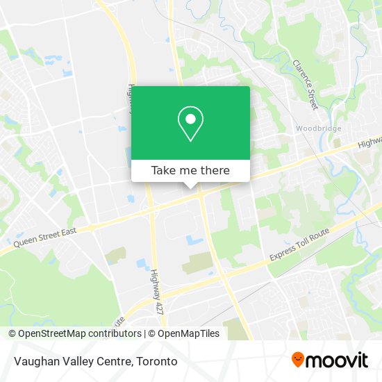 Vaughan Valley Centre map