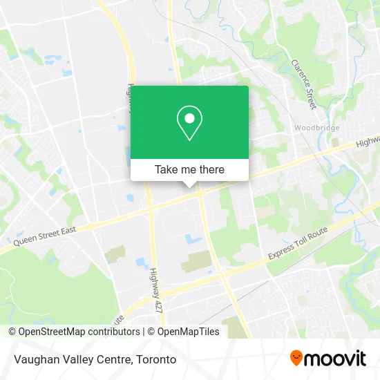 Vaughan Valley Centre map